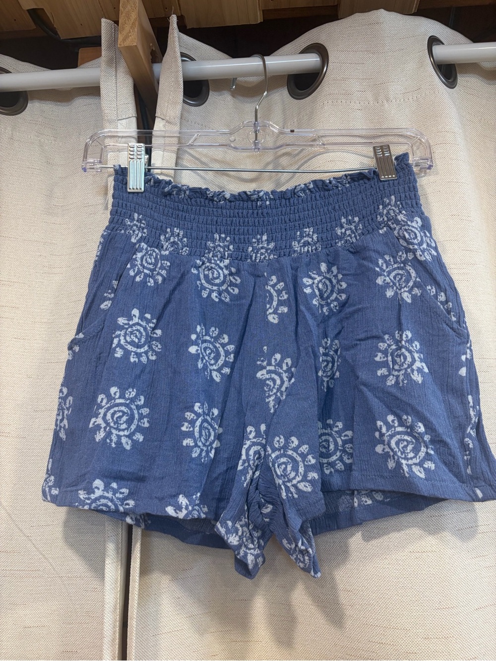 Kingston Grey Smocked Waist Shorts